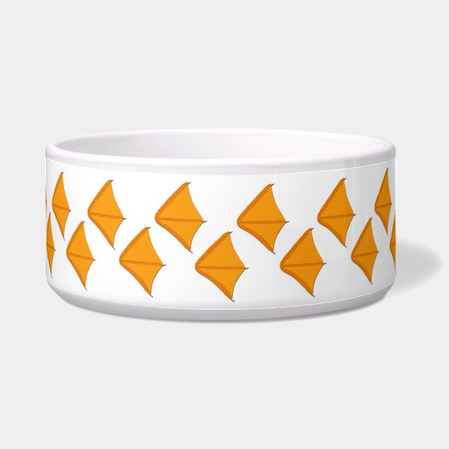Customizable Duck Footprint Pet Bowl (Front)