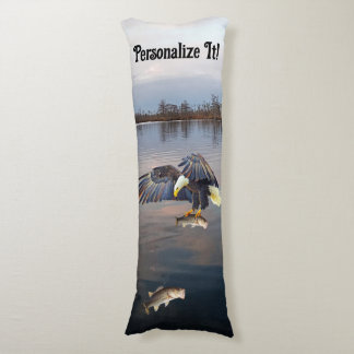 Customizable Eagle Bass Fishing Body Pillow