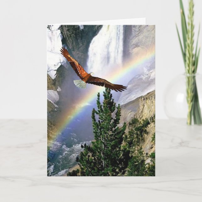 Customizable - Eagle in Flight - Any use Design. Card (Front)