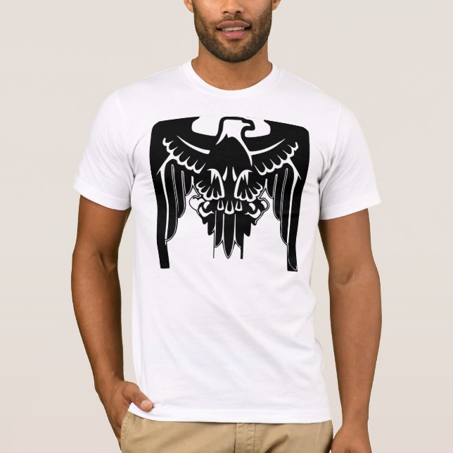 Customizable Eagle Symbol Coat of Arms T-Shirt (Front)