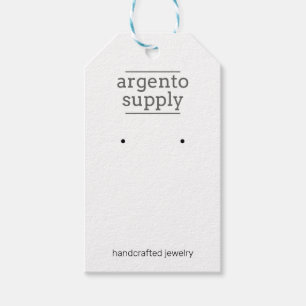 Customizable Earring Card With Hanging Hole at too Gift Tags