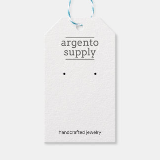 Customizable Earring Card With Hanging Hole at too Gift Tags