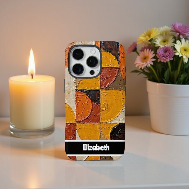 Customizable Earthy Mosaic Phone Cover (Creator Uploaded)
