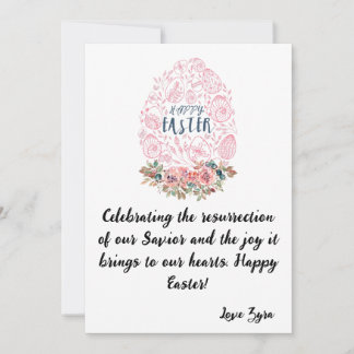 Customizable Easter card: Celebrating Resurrection Announcement