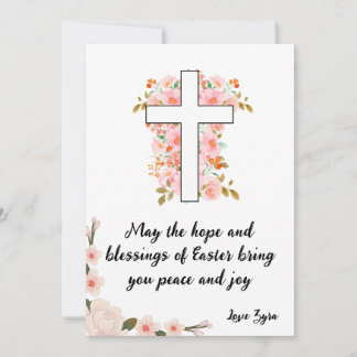 Customizable Easter Card - Hope and Blessings