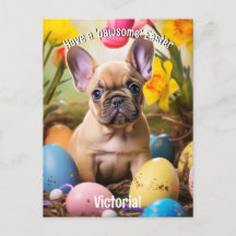 Customizable Easter Joy with Furry Friends