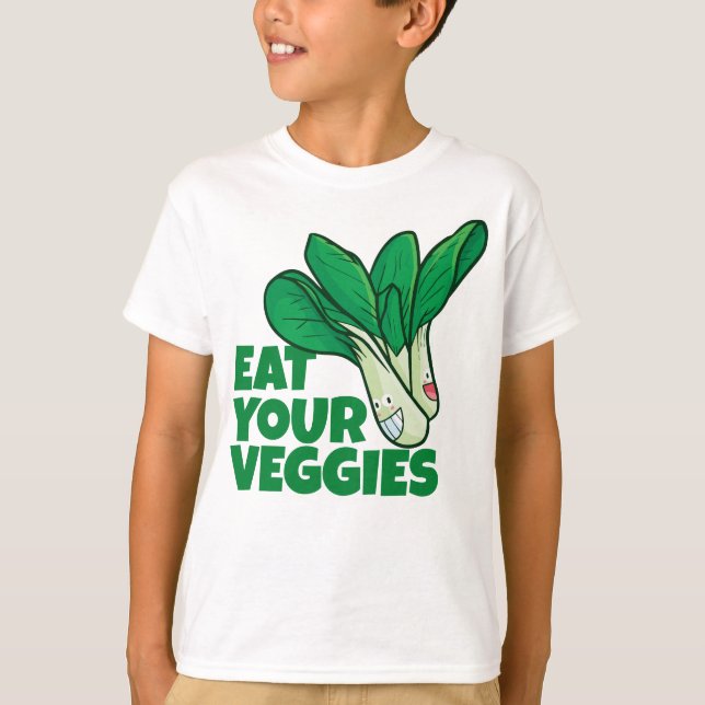 Customizable Eat your veggies - Lettuce T-Shirt (Front)