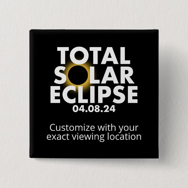 Customizable Eclipse 2024 Button (Front)