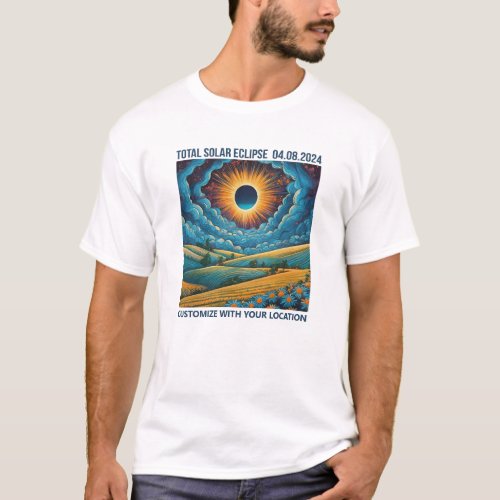 Customizable Eclipse Landscape T_Shirt