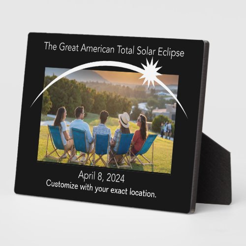 Customizable Eclipse Photo plaque