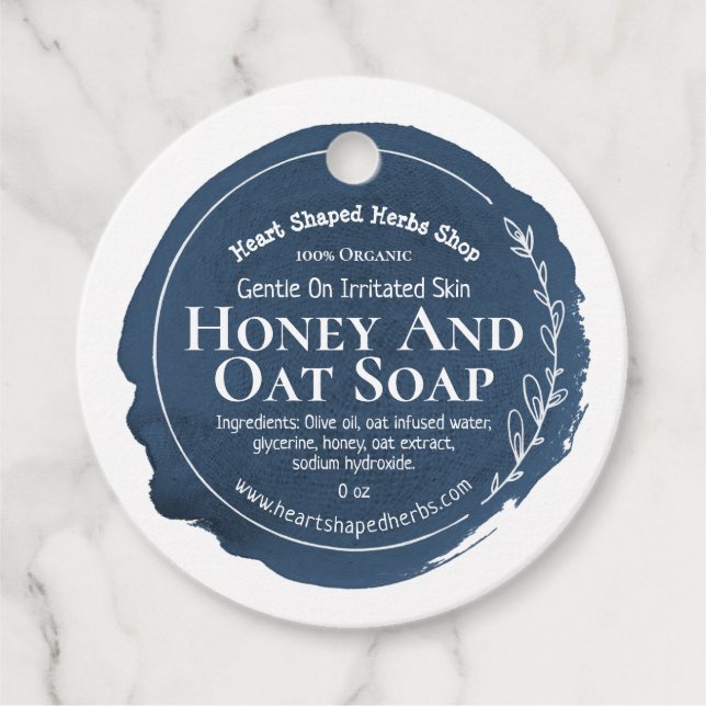 Customizable Eco Soap Label Handmade Business (Front)