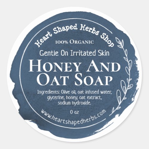 Customizable Eco Soap Label Handmade Business