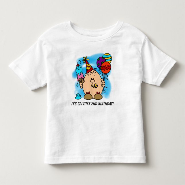 Customizable Eggbert's Birthday T-shirt (Front)