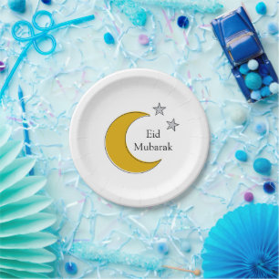 Customizable Eid Paper Plates
