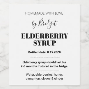 Customizable Elderberry Syrup Label ZEB_01