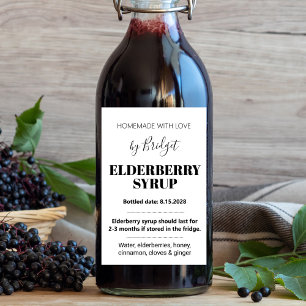 Customizable Elderberry Syrup Label ZEB_01trA