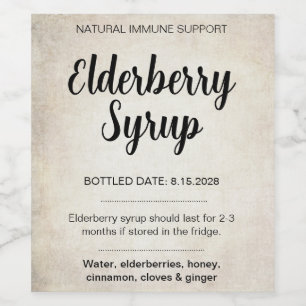 Customizable Elderberry Syrup Label ZEB_02
