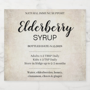 Customizable Elderberry Syrup Label ZEB_03a