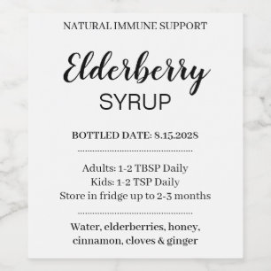 Customizable Elderberry Syrup Label ZEB_03b