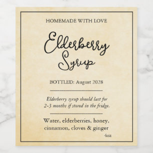 Customizable Elderberry Syrup Label ZEB_05a