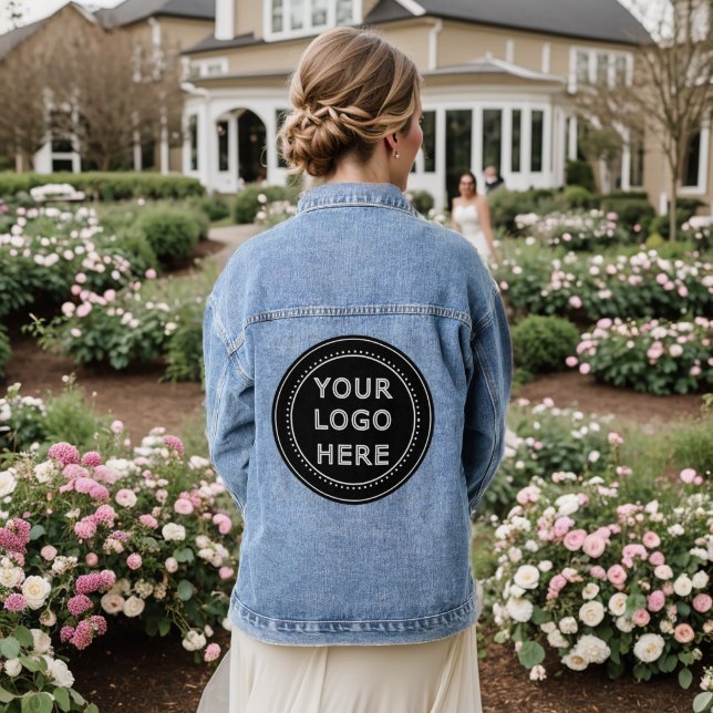 Customizable, elegant, bold & refined denim jacket (Wedding Back)