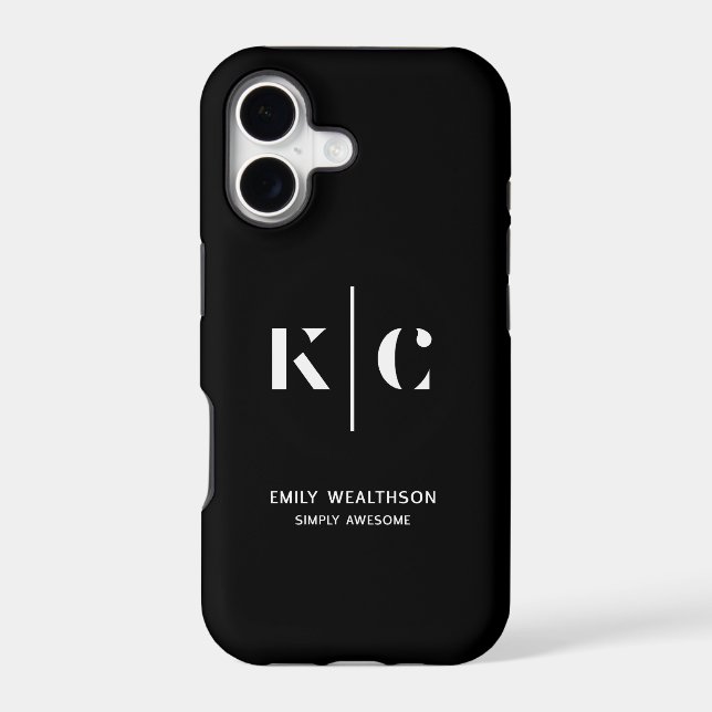 Customizable, elegant, bold & refined iphone case (Back)
