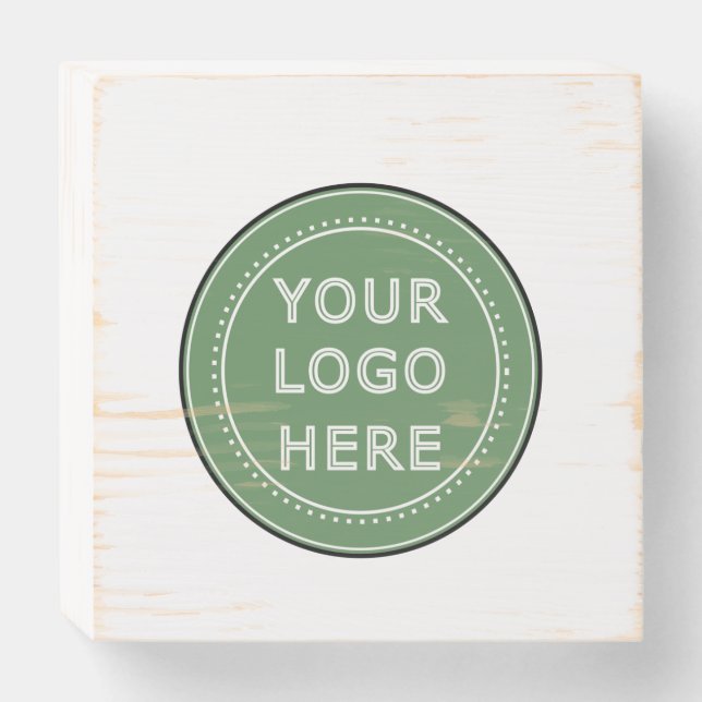 Customizable, elegant, bold & refined wooden box sign (Front Horizontal)