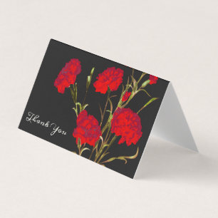 Customizable Elegant Carnation Floral Thank You