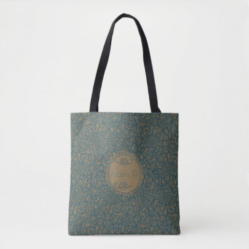 Customizable  Elegant Floral  Bible Carrying Tote Bag