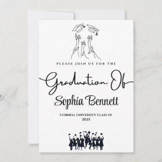 Customizable Elegant Graduation Party Invitation