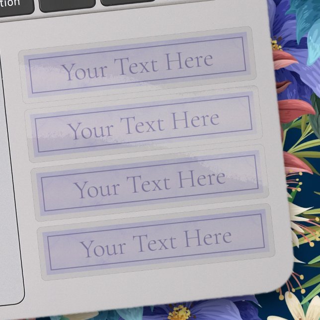 Customizable Elegant Lavender Purple Transparent Sticker (Creator Uploaded)