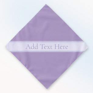 Customizable Elegant Light Lavender Purple Bandana