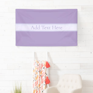 Customizable Elegant Light Lavender Purple Banner