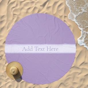 Customizable Elegant Light Lavender Purple Beach Towel