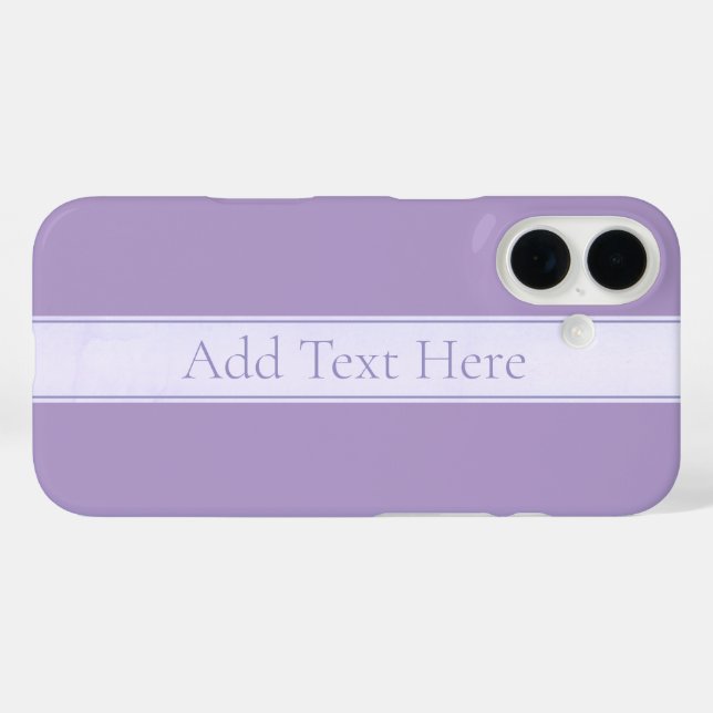 Customizable Elegant Light Lavender Purple Case-Mate iPhone Case (Back (Horizontal))