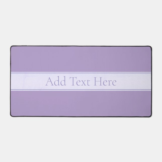 Customizable Elegant Light Lavender Purple Desk Mat (Front)