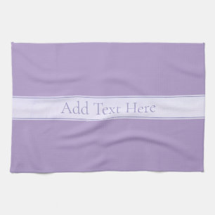 Customizable Elegant Light Lavender Purple Kitchen Towel