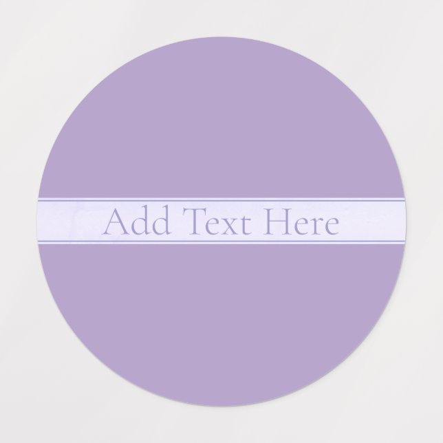 Customizable Elegant Light Lavender Purple Labels (Design 1)