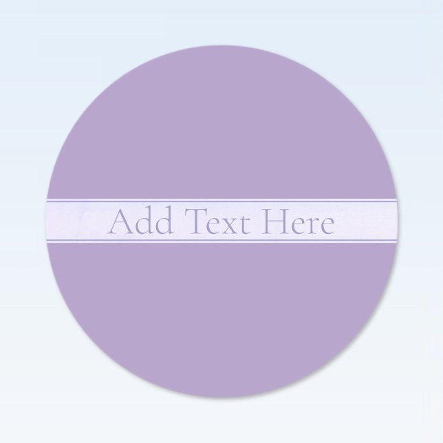 Customizable Elegant Light Lavender Purple Labels (Creator Uploaded)