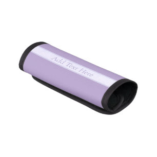 Customizable Elegant Light Lavender Purple Luggage Handle Wrap
