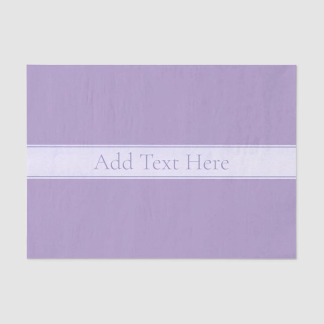 Customizable Elegant Light Lavender Purple Tissue Paper (Front)
