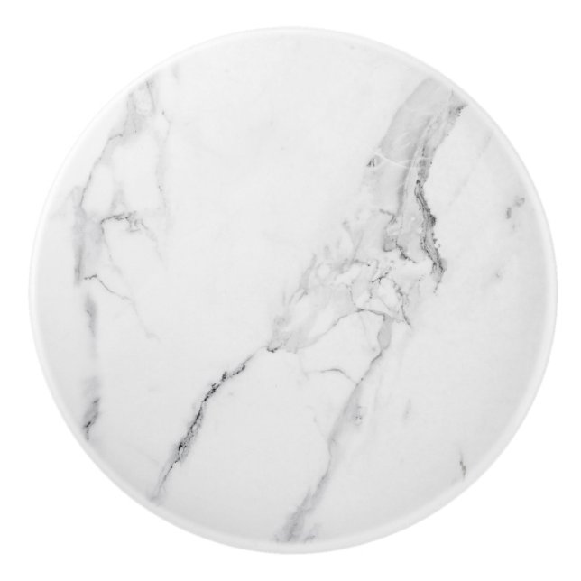 Customizable Elegant Marble Ceramic Knob (Front)