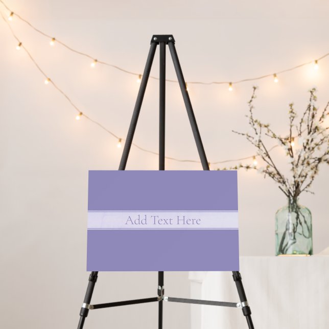 Customizable Elegant Pale Purple Foam Board (In Situ (Stand))