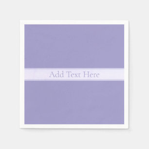Customizable Elegant Pale Purple Napkins