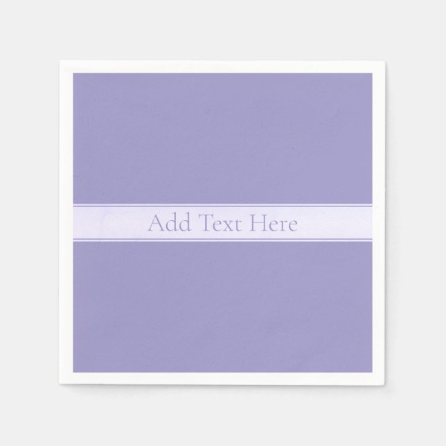 Customizable Elegant Pale Purple Napkins (Front)
