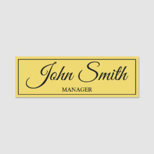 Customizable Elegant & Personalized Name Tag