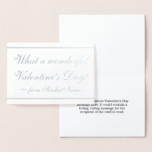 Customizable  Elegant Valentines Day Card