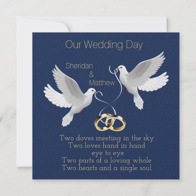 Customizable Elegant WEDDING INVITATION (Front)