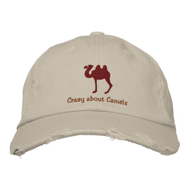 Customizable Embroidered Bactrian Camel Hat (Front)
