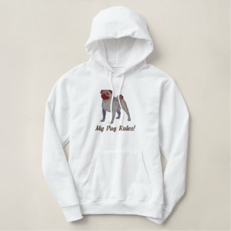 Customizable Embroidered Pug Sweatshirts